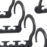 Maxbell 10x Space Saving Hangers Closet Organizer and Storage for Organization Pants Black