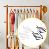 Maxbell 10x Space Saving Hangers Closet Organizer and Storage for Organization Pants Black