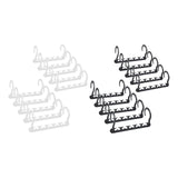 Maxbell 10x Space Saving Hangers Closet Organizer and Storage for Organization Pants Black
