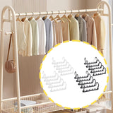 Maxbell 10x Space Saving Hangers Closet Organizer and Storage for Organization Pants Black