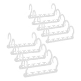 Maxbell 10x Space Saving Hangers Closet Organizer and Storage for Organization Pants White