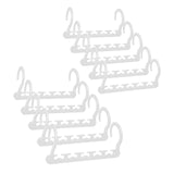 Maxbell 10x Space Saving Hangers Closet Organizer and Storage for Organization Pants White