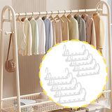 Maxbell 10x Space Saving Hangers Closet Organizer and Storage for Organization Pants White