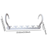 Maxbell 10x Space Saving Hangers Closet Organizer and Storage for Organization Pants White