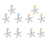 Maxbell Air Conditioning Wind Deflectors Air Register for Bedroom Living Room Office 3pcs Blue