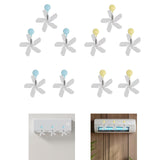 Maxbell Air Conditioning Wind Deflectors Air Register for Bedroom Living Room Office 3pcs Blue