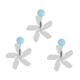 Maxbell Air Conditioning Wind Deflectors Air Register for Bedroom Living Room Office 3pcs Blue
