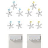 Maxbell Air Conditioning Wind Deflectors Air Register for Bedroom Living Room Office 3pcs Blue