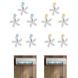 Maxbell Air Conditioning Wind Deflectors Air Register for Bedroom Living Room Office 3pcs Blue