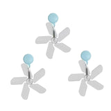 Maxbell Air Conditioning Wind Deflectors Air Register for Bedroom Living Room Office 3pcs Blue