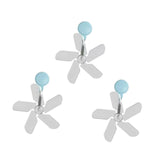 Maxbell Air Conditioning Wind Deflectors Air Register for Bedroom Living Room Office 3pcs Blue
