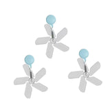 Maxbell Air Conditioning Wind Deflectors Air Register for Bedroom Living Room Office 3pcs Blue