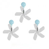 Maxbell Air Conditioning Wind Deflectors Air Register for Bedroom Living Room Office 3pcs Blue