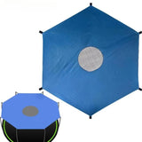 Maxbell Trampoline Sun Shade Cover Backyard Rain Cover Waterproof Trampolines Canopy 8 ft