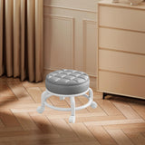 Maxbell 360° Rotating Low Roller Seat Stool Low Noise for Kitchen Barber Shop Office gray