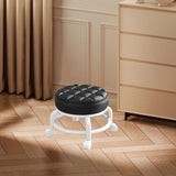 Maxbell 360° Rotating Low Roller Seat Stool Low Noise for Kitchen Barber Shop Office black