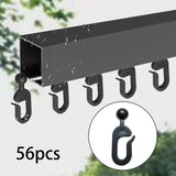 Maxbell 56x Hooks for Gazebo Curtains for Drapes Multipurpose Use Canopy Curtain Kit