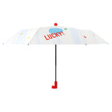 Maxbell Sun Umbrella Portable 8 Ribs Rain Umbrella for Beach Outdoor Activities Trip Blue Colorful Dots