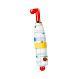 Maxbell Sun Umbrella Portable 8 Ribs Rain Umbrella for Beach Outdoor Activities Trip Blue Colorful Dots