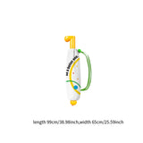 Maxbell Sun Umbrella Portable 8 Ribs Rain Umbrella for Beach Outdoor Activities Trip Yellow