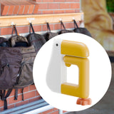 Maxbell Duck Shaped Table Hook Sturdy for Bar School/Office Storage and Organization White and Yellow
