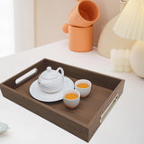 Maxbell Dinner Plate Snack Platter Decorative Drinker Cake Serving Tray with Handles