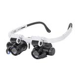 Maxbell Miniature Magnifying Glass Engraving Tool Telescopic Portable with LED Light