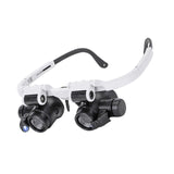 Maxbell Miniature Magnifying Glass Engraving Tool Telescopic Portable with LED Light