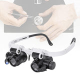 Maxbell Miniature Magnifying Glass Engraving Tool Telescopic Portable with LED Light