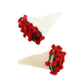 Maxbell Flower Bouquet Blanket Creative Crochet Blanket for Party Housewarming Gifts Beige