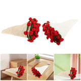 Maxbell Flower Bouquet Blanket Creative Crochet Blanket for Party Housewarming Gifts Beige