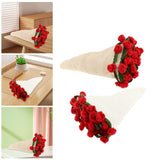 Maxbell Flower Bouquet Blanket Creative Crochet Blanket for Party Housewarming Gifts Beige