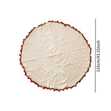 Maxbell Flower Bouquet Blanket Creative Crochet Blanket for Party Housewarming Gifts Beige
