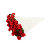 Maxbell Flower Bouquet Blanket Creative Crochet Blanket for Party Housewarming Gifts White