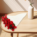 Maxbell Flower Bouquet Blanket Creative Crochet Blanket for Party Housewarming Gifts White