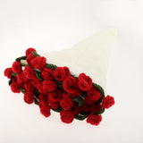 Maxbell Flower Bouquet Blanket Creative Crochet Blanket for Party Housewarming Gifts White