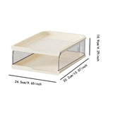 Maxbell Desktop File Sorter Organizer Desk Supplies Letter Organizer Document Holder White 2 Tier