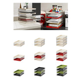 Maxbell Desktop File Sorter Organizer Desk Supplies Letter Organizer Document Holder White 2 Tier