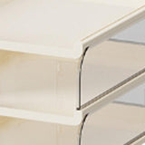 Maxbell Desktop File Sorter Organizer Desk Supplies Letter Organizer Document Holder White 3 Tier