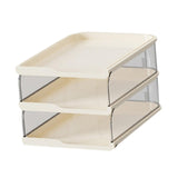 Maxbell Desktop File Sorter Organizer Desk Supplies Letter Organizer Document Holder White 3 Tier