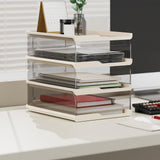 Maxbell Desktop File Sorter Organizer Desk Supplies Letter Organizer Document Holder White 4 Tier