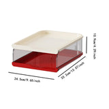Maxbell Desktop File Sorter Organizer Desk Supplies Letter Organizer Document Holder Red White 2 Tier