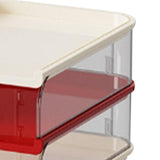 Maxbell Desktop File Sorter Organizer Desk Supplies Letter Organizer Document Holder Red White 3 Tier