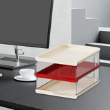 Maxbell Desktop File Sorter Organizer Desk Supplies Letter Organizer Document Holder Red White 3 Tier