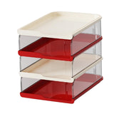 Maxbell Desktop File Sorter Organizer Desk Supplies Letter Organizer Document Holder Red White 4 Tier