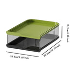 Maxbell Desktop File Sorter Organizer Desk Supplies Letter Organizer Document Holder Black Green 2 Tier