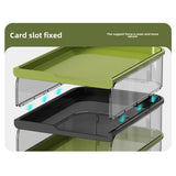 Maxbell Desktop File Sorter Organizer Desk Supplies Letter Organizer Document Holder Black Green 2 Tier