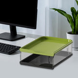 Maxbell Desktop File Sorter Organizer Desk Supplies Letter Organizer Document Holder Black Green 2 Tier