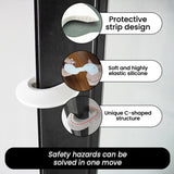 Maxbell Door Stopper Prevent Door from Closing for Kids Accessories Door Pinch Guard Gray