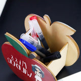Maxbell Wooden Pencil Holder Versatile Storage Organizer for Home Stationery Bedroom